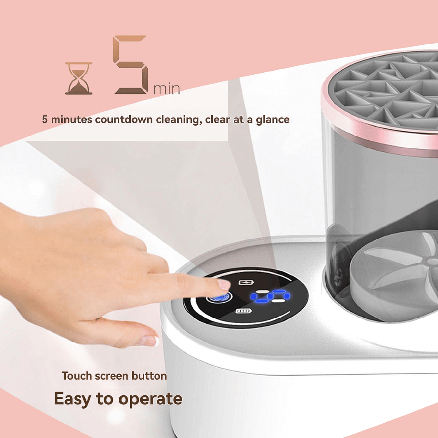 Electric Makeup Brush Cleaner Machine
