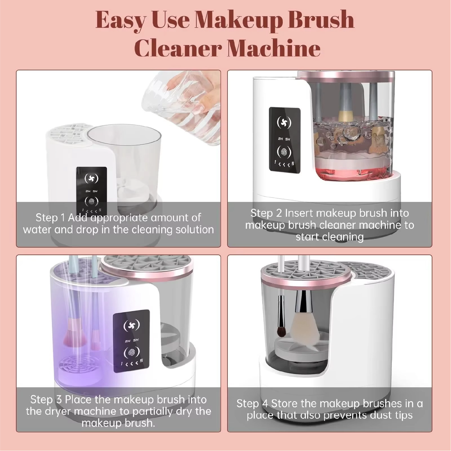 Electric Makeup Brush Cleaner Machine
