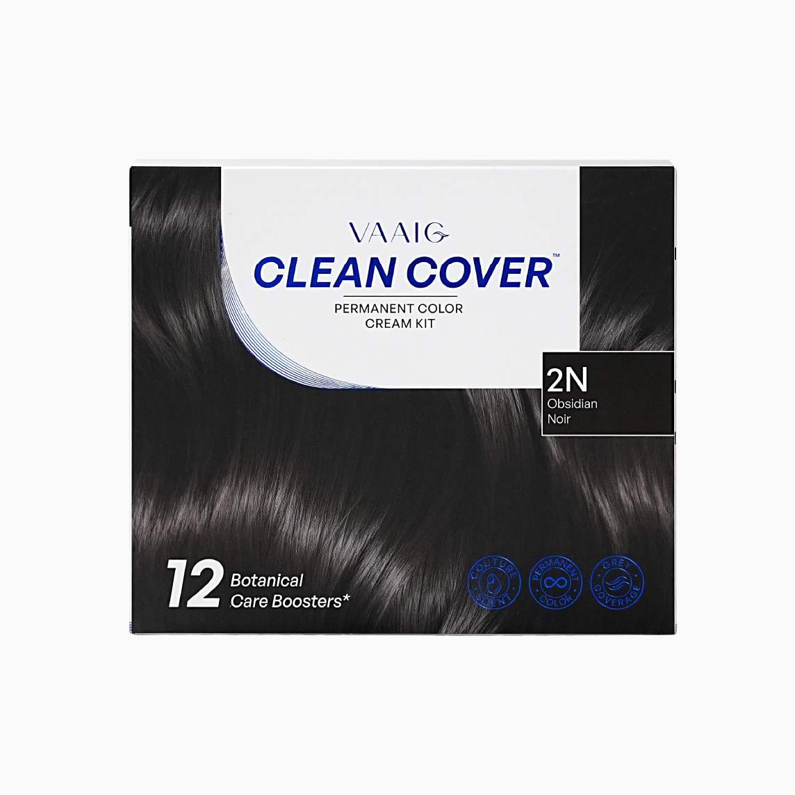 VAAIG 2N Satin Black | 9-FREE Ammonia-Free Permanent Hair Color