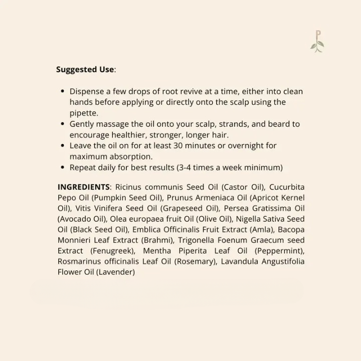 Root revive hair growth oil