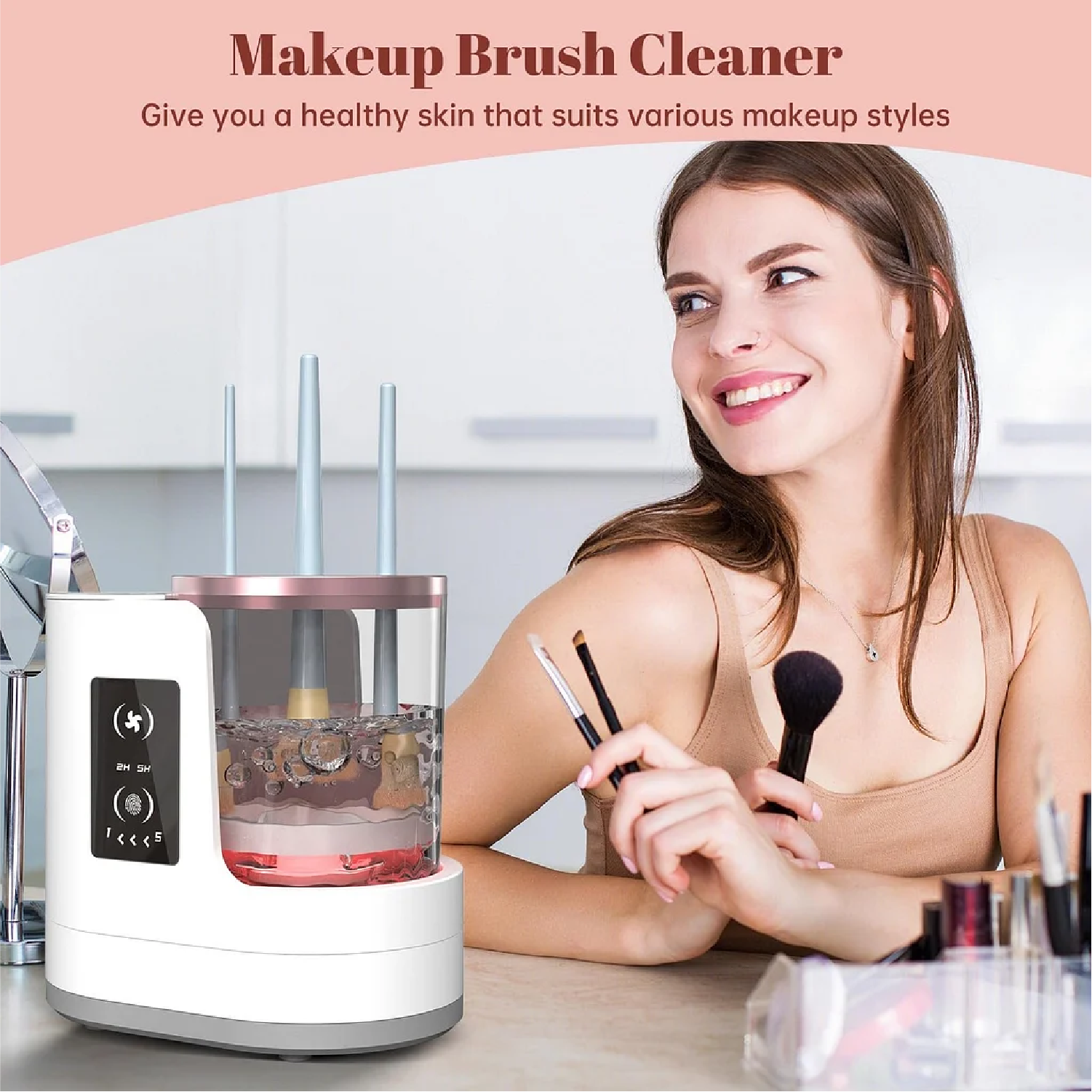 Electric Makeup Brush Cleaner Machine