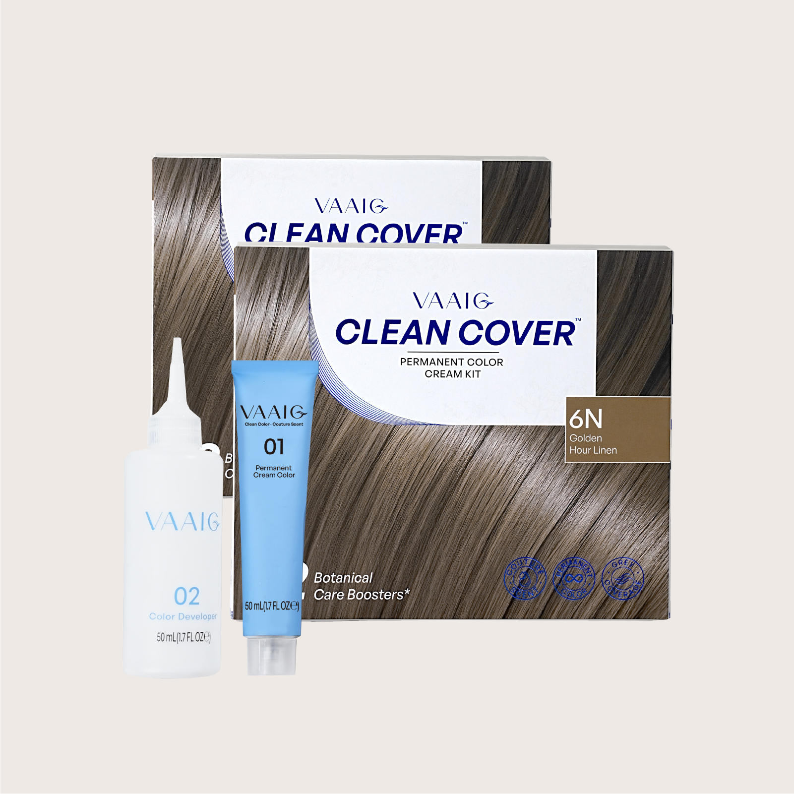 VAAIG 6N Light Brown | Ammonia-Free Permanent Hair Color