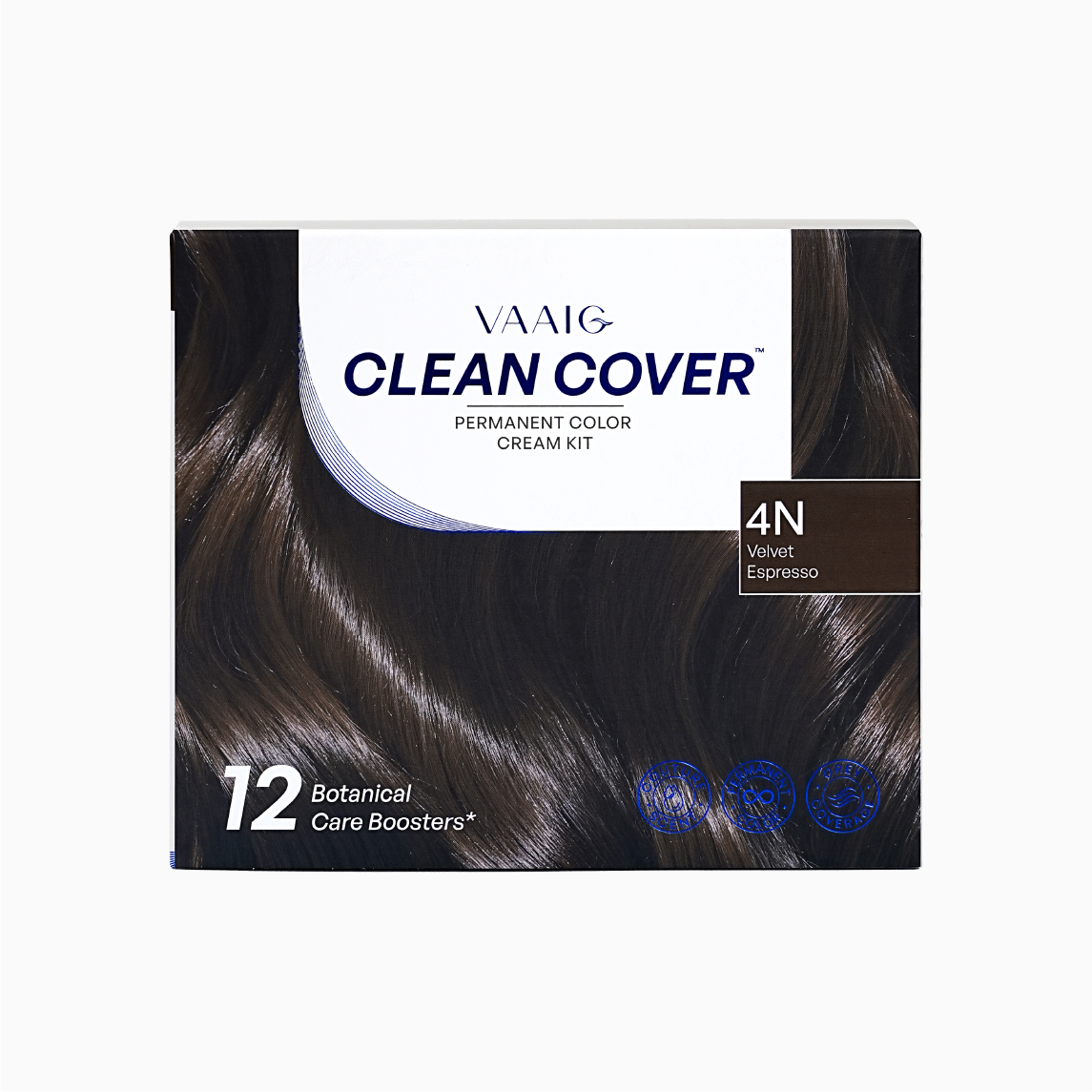VAAIG 4N Dark Brown | Ammonia-Free Hair Color for Gray Coverage