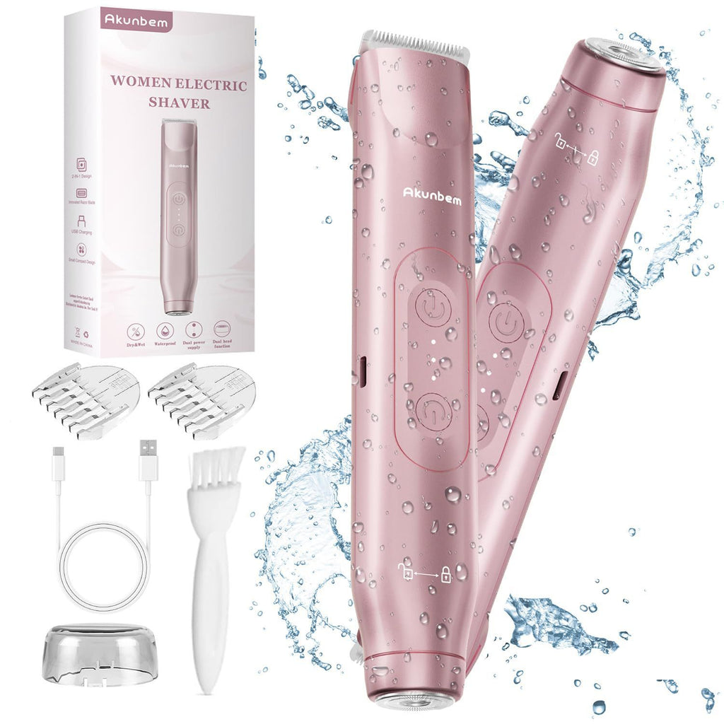 2-in-1 USB Rechargeable Hair Removal Epilator for Women