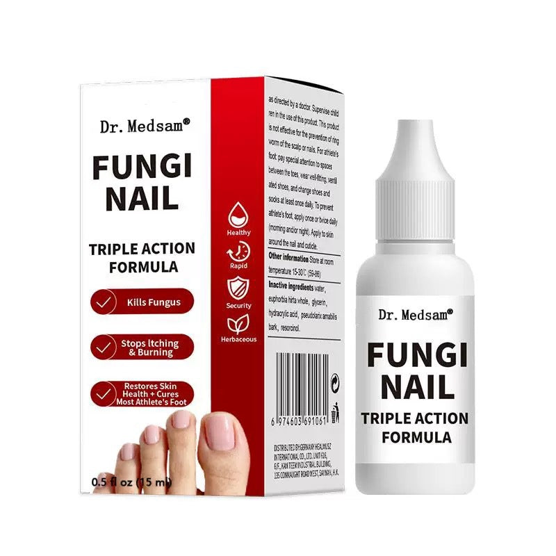 FUNGAL NAIL antibacterial nail care solution improves hangnails and nourishes cuticles.