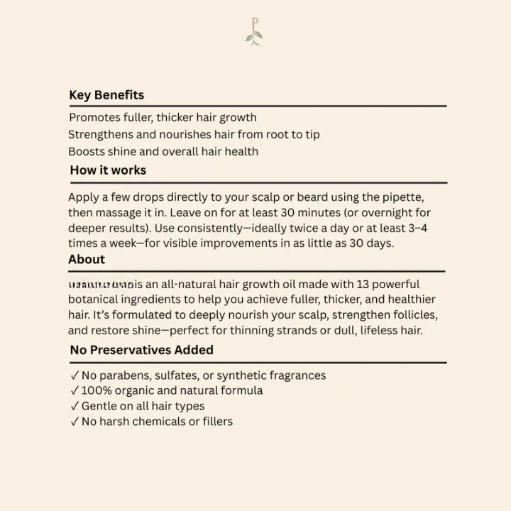 Root revive hair growth oil